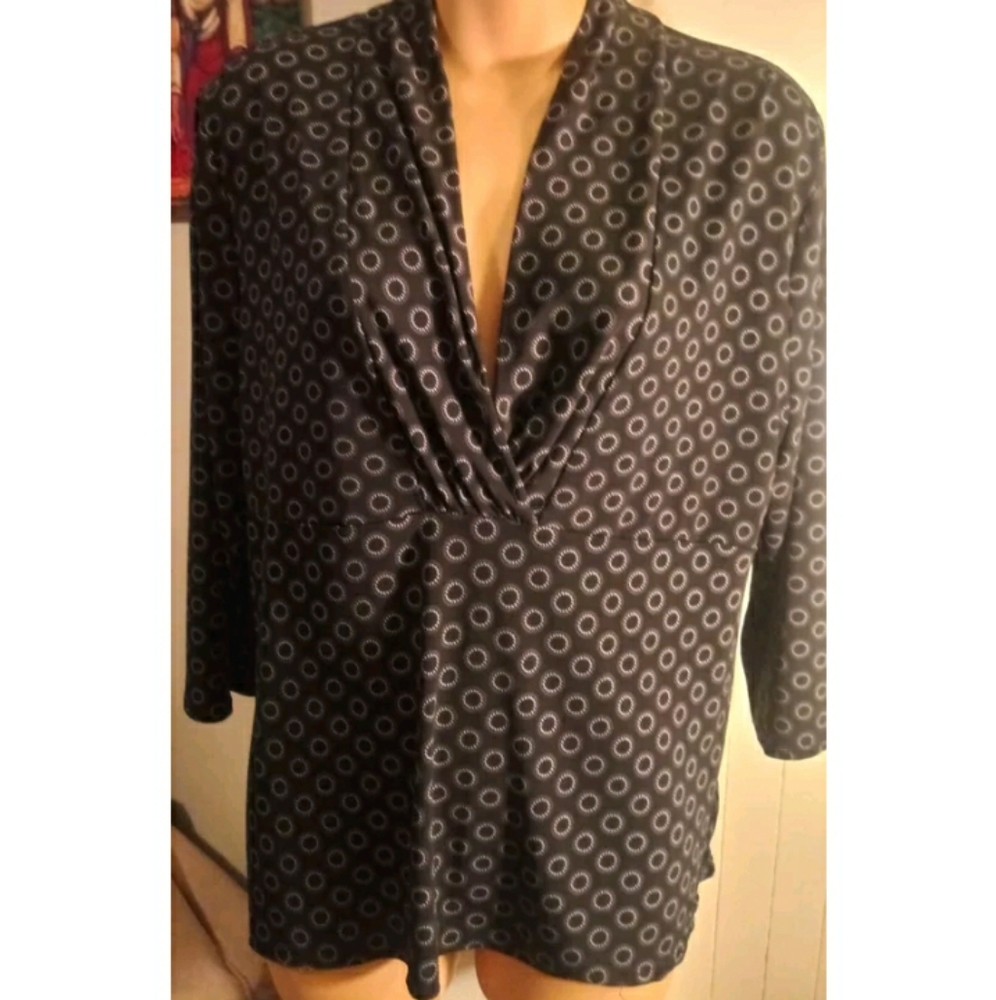 George Women's Blouse. Large 12/14. Black. Pre-owned